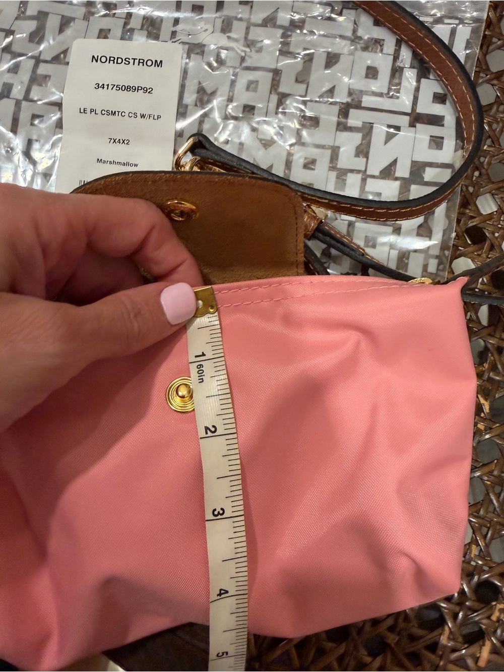 Longchamp LE Pliage Original Canvas Pouch - Picture 7 of 8